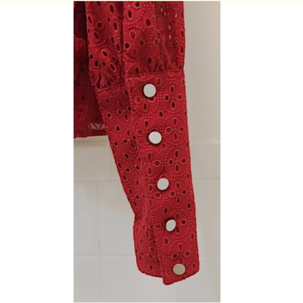 NWT Robert Rodriguez Eyelet Top - Picture 8 of 9